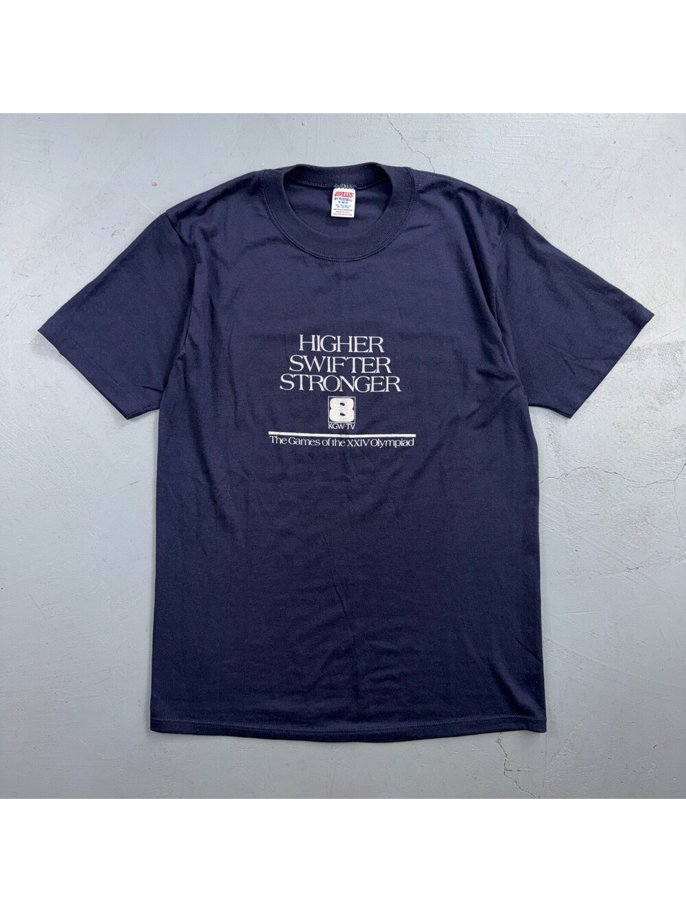 Channel 8 KGW TV 80s VTG T Shirt Portland Oregon Olympiad Rare Single Stitch